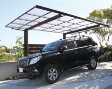 タカショー アートポート ダークパイン色 施工例 タカショー アートポート ダークパイン色 施工例